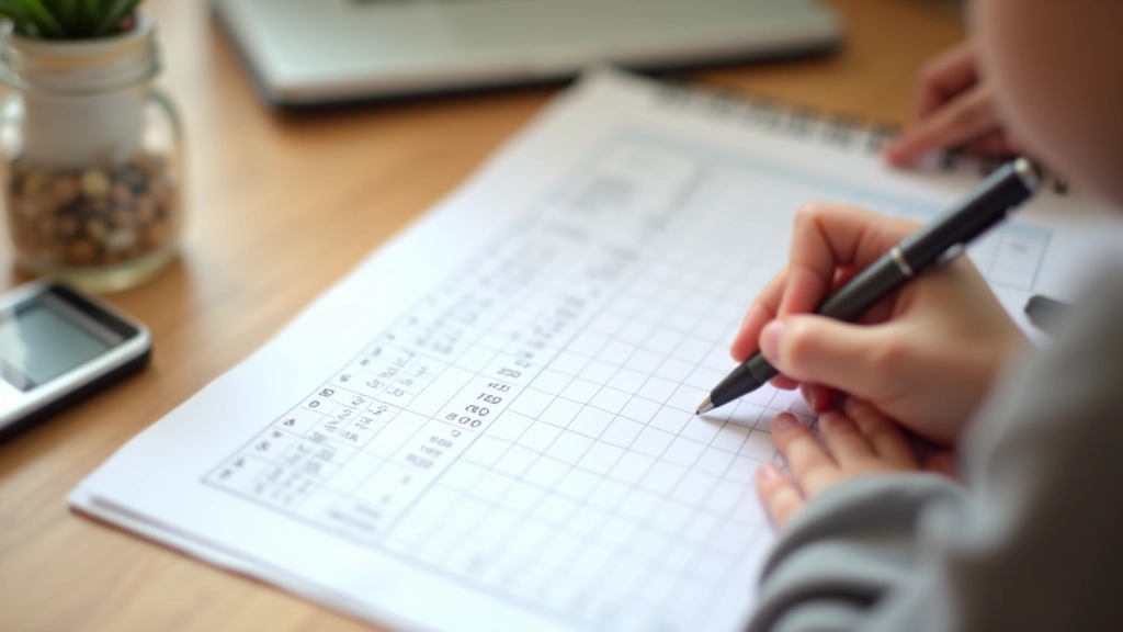 Tableau de suivi des dépenses avec dates, catégories et montants clairement organisés